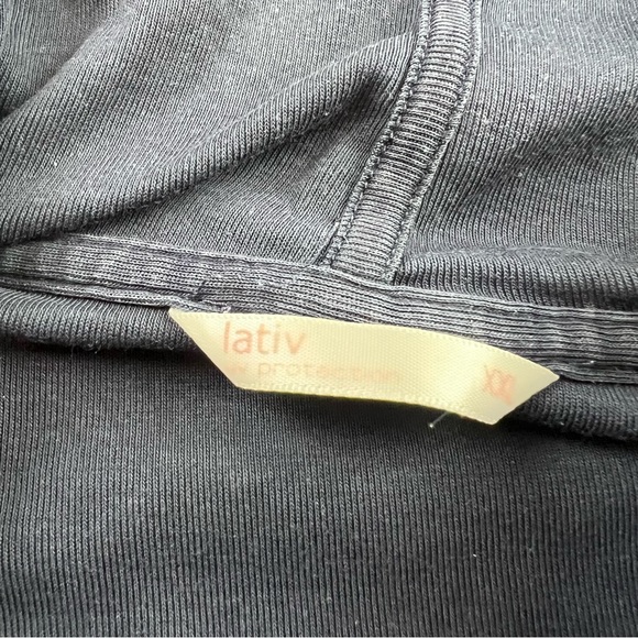 Lativ boys blue zip up hooded jacket XXL L87-33 - Picture 3 of 5